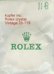 ROLEX FACTORY NEW SEALED MENS DATEJUST CRYSTAL 25 118