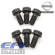 Genuine Nissan Flywheel Bolts Kit 6pcs (RB) R31 R32 R33 R34 WC34 Y60 D21 D22