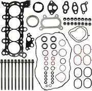 MTKHMN HS26397PT Cylinder Head Gasket Set & Head Bolts with Washers Compatibility with 2013-2015 Acura ILX 2.0L, 2006-2015 Civic 1.8L CNG/Gas, 2016-2020 Honda HR-V 1.8L, SOHC, HS54528