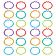 24 Pcs Finger Connecting Ring Toddler Baby Infant Toys Connector Rings