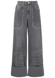 Cannari Concept Wide-leg Jeans - Grey - 40 (UK12 / M) 40 (UK12 / M)