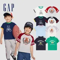在飛比找momo購物網優惠-【GAP】兒童裝 Logo純棉圓領短袖T恤-多色可選(890