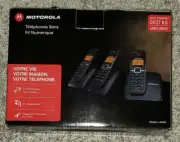 BRAND NEW IN BOX DECT 6.0 MOTOROLA DIGITAL CORDLESS PHONES