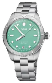 Oris Divers Sixty-Five Automatic Steel Green Dial Unisex Watch 733 7771 4057-MB