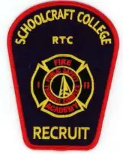 MICHIGAN SCHOOLCRAFT COLLEGE FIRE ACADEMY RECRUIT SHOULDER PATCH POLICE SHERIFF