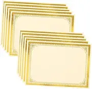 FOMIYES Certificate Paper Blank Diploma School Award Paper 35pcs Academic Certificate Sheets Hot Stamping