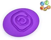 Maze Balance Board, Rocking Seesaw Balance Board with 5 Balls, Core Strength Balance Training Standing Equipment, Sensory Training Rocking Board
