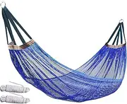 Outdoor Hammock - Mesh Hammock Swing for Camping | Breathable Tree Swing Furniture for Outdoor Patio Relaxation Garden Beach Hiking Travel Balcony Vacations Backpacking