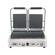 Apuro Double Contact Grill Flat Plates with Timer - Commercial Sandwich Presses (FC384-A)