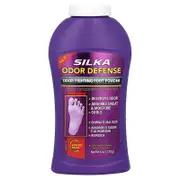 Silka, Odor Defense, Odor Fighting Foot Powder, 6 oz (170 g)