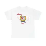 Flag map of Raleigh County West Virginia (United States) T-Shirt