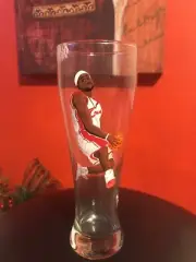 #23 LEBRON JAMES CLEVELAND CAVALIERS GLASS (HandPainted)Retail $350 23oz NBA