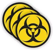 Biohazard symbol Hard Hat Decal Zombie Apocalypse