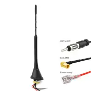 Eightwood DAB Car Aerial DAB Antenna Splitter Amplifier SMB to DIN Connector Uni