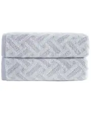 Brooks Brothers Criss Cross Stripe 2Pc Bath Towels