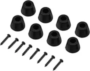 4 Pairs Round Rubber Feet, Guitar Speaker Cushion with Screws, Speaker Anti Vibration Pad for Guitar Amplifiers