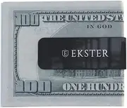 [Ekster] Money Clip | Portable Money Clasp for Men and Women | Slim Cash Clamp & Card Metal Holder Clamp | Men's Modern Clip Holders for Leather Wallet, Space Grey, 0.8 x 2 x 0.3 to 0.04 in, Minimalist