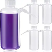 5 Pieces Communion Cup Filler Plastic No Drip Squeeze Bottle Communion Juice Dispenser with Side Straw Church Bottle Filler Holy Condiment Squeeze Bottles for Ceremony Supplies, 17 oz