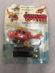 Command copter vintage Remote Control Fire Department Helicopter NO.7561C NOS