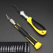 15PC Carbon Vinyl Film Cutting Knife Scalpel Blade Car Wrap Sticker PPF Cutter