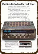TANLINXIN 1977 MARANTZ 2500 立體聲接收器復古外觀複製品金屬最強大的新奇標誌,適合音樂愛好者