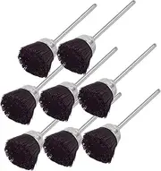 Healeved Professional Nail Drill Bits Cleaning Brush 8 Pieces Set for Nail Art Tools Quick and Easy to Clean for Home and Salon Use