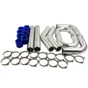 [MaXpeedingrods] 3 INCH 76mm Aluminum Universal Intercooler Turbo Piping pipe and Hose Kits