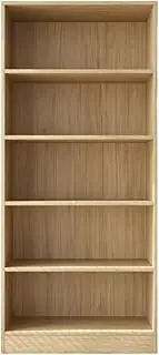 Botany 5 Drawer Shelves 800, Chest of Drawers with Ample Storage, Ideal for Kitchen and Home Storage and Organisation, Doubles as Bookshelf, Durable, Size: 180H x 80W x 45D CM, Oak Finish