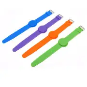 125Khz T5577 Writable Silica Gel Wristband RFID Tag Bracelet Adjustable Length Access Control color random