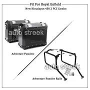Genuine Royal Enfield New Himalayan 450 Pannier Boxes and Railing Pair Black (for: Royal Enfield)