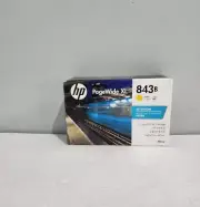 HP 843B PAGEWIDE XL INK CARTRIDGE YELLOW 400ML INK CARTRIDGE C1Q64A Exp 24