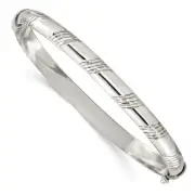 Sterling Silver D/C 6mm Bangle
