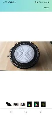 Q QINGCHEN 240W UFO LED High Bay Light 6500K LED Warehouse Light