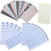 LALAFINA 1 Set Budget Envelopes Western Style Cash Budget Sheets Envelopes for Home Office