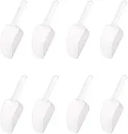 Lilalemon 8Pcs Ice Scoops Sweet Scoops, Candy Sugar Tongs and Mini Basic Measuring Shovel Spoon,Serving Ice Tongs Set, Scoop Gadgets for Sweet and Party