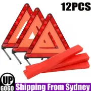 12PCS Car Triple Emergency Warning Triangle Reflector Road Roadside Sign Safety
