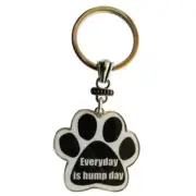 Paw Print Key Chain Fob Everyday is Hump Day