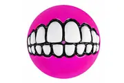 Rogz Grinz Dog Ball Toy, Pink