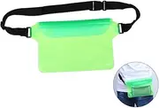 [ARTIBETTER] Snowproof Dirtproof Sandproof Case Bag Lightweight PVC Pouch Fit 7 Id Keys Pocket Waist Bag for Water Rain Beach