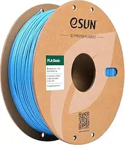 eSUN Basic PLA Filament 1.75mm, ePLA 3D Printing Filament Dimensional Accuracy +/- 0.03mm, 1KG Spool (2.2 LBS) Compatible with Most 3D Printer,Light Blue