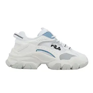 Fila 休閒鞋 Filament 女鞋 白 藍 復古 厚底 增高 老爹鞋 斐樂 5J934X119