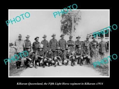 8x6 HISTORIC PHOTO OF WWI AUSTRALIAN ANZAC S8x6IERS 5th LIGHT HORSE KILKAVAN