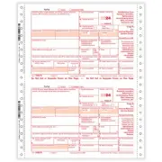 1099-R Retirement 4-part 1-wide Carbonless Dated (200 Mailers/Box)