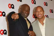Actors Michael Clarke Duncan Dwayne The Rock Johnson at GQ Magazin- Old Photo 2