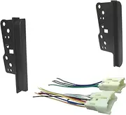 KIXURO Dash Kit Double Din Stereo Panel Fascia with Harness Radio, for Toyota, for RAV4, for Echo, for Scion, TC Car Radio Dashboard Panel