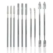10 Pc Stainless Steel Spatula Wax & Clay Sculpting Tool Set