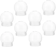 Beavorty 8pcs Clear DIY Snow Globe Kits Water Globes for Xmas Crafts Durable and Easy to Clean for Creative Projects and Holiday Decorations