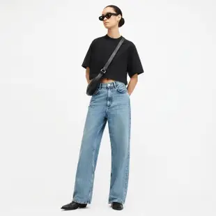 【ALLSAINTS】LOTTIE 純棉寬鬆短版短袖T恤-黑 W132JA(舒適版型)