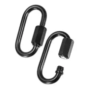 2-Pack Chain Quick Links, M4 Electroplated Iron 1.73 Inch Heavy Connector Link