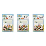 3x 450pc Hama Beads White Dog Small Kids/Children Building Toy Blister Pack 5y+